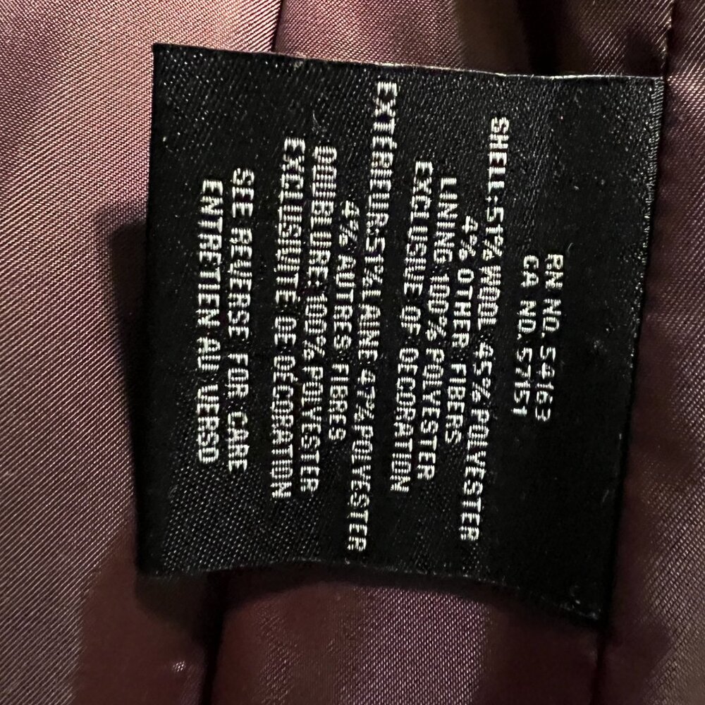 COLE HAAN WOOL BLEND DRESS COAT SIZE 10 NWT - Picture 10 of 14